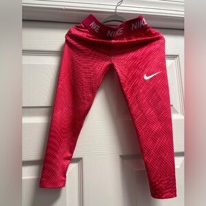 Nike Kids Vibrant Red Leggings